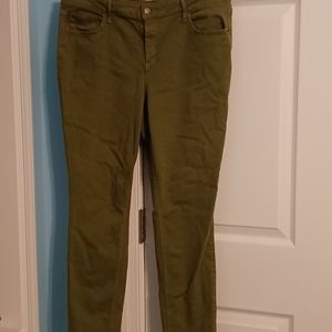 Olive green jeans